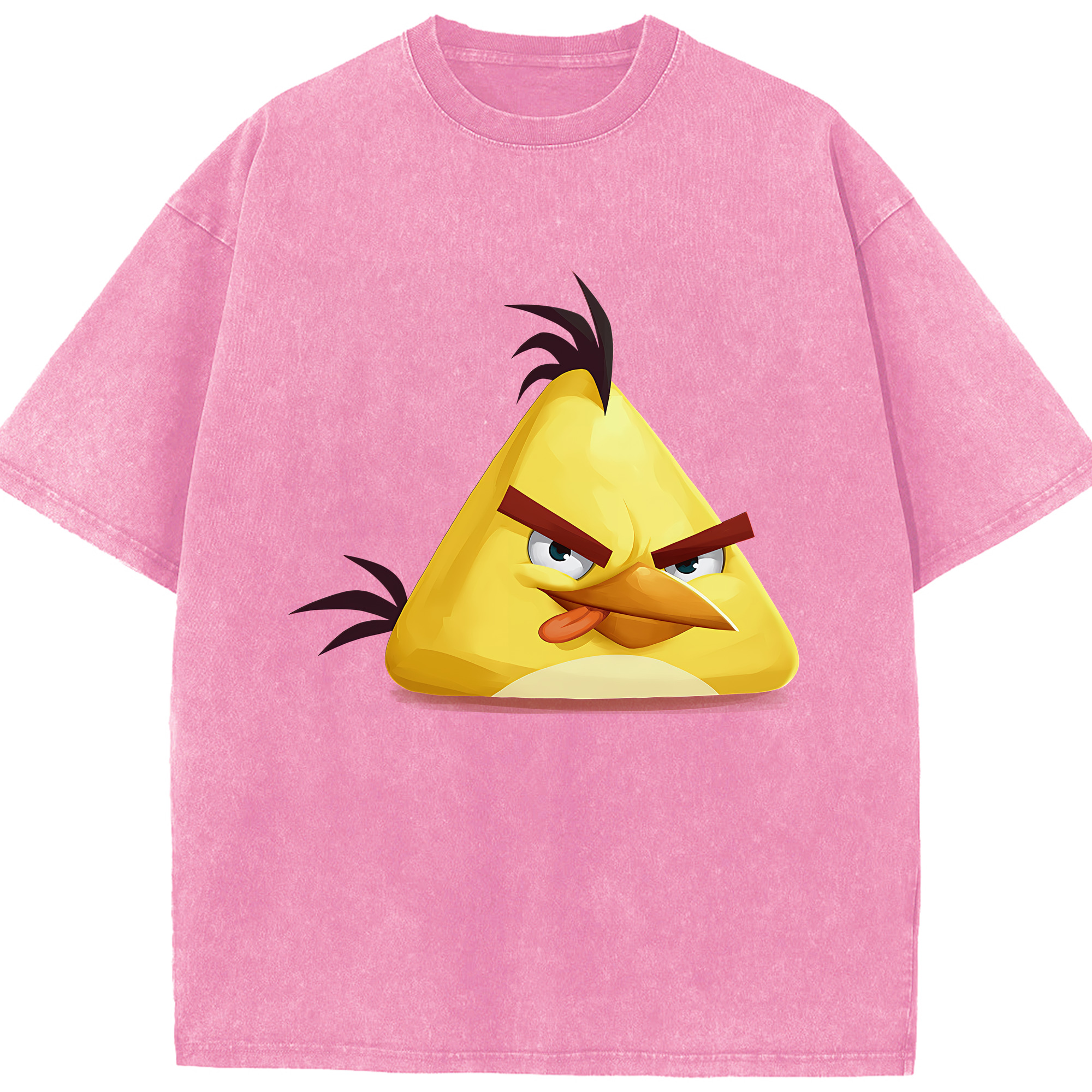 （画像用） Angry Birds アングリーバード 綿100% ヴィンテージ風 半袖Tシャツ（フロントプリント）